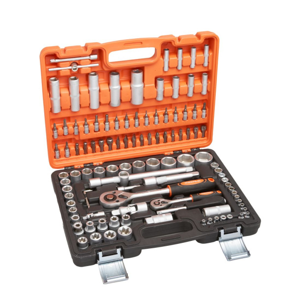 Набор инструментов MAXPILER MXT-108-SET (108 предметов, 1/2" и 1/4", CrV)