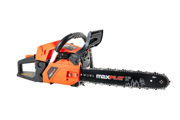 Пила цепная бензиновая MAXPILER MGS-4516 (2кВт/2,7л.с, 45см³, 400мм/16", хром.цилиндры, маслонаcос)