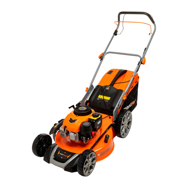 Газонокосилка бензиновая MAXPILER MLM-46S (5 л.с, самоходная, Ø460мм, высота кошения 30-80мм, 70л)